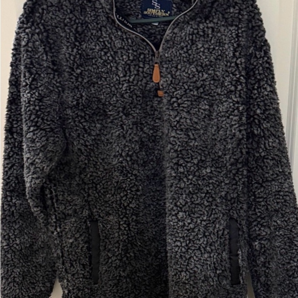 Simply Southern Gray Sherpa Jacket